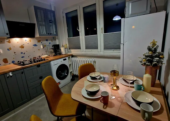 Apartament Granatowy Chill Łódź